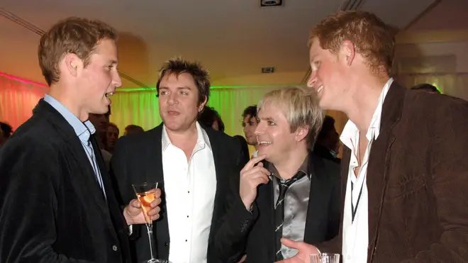 Duran Duran with Prince William and Prince Harry at the Concert for Diana in 2007
