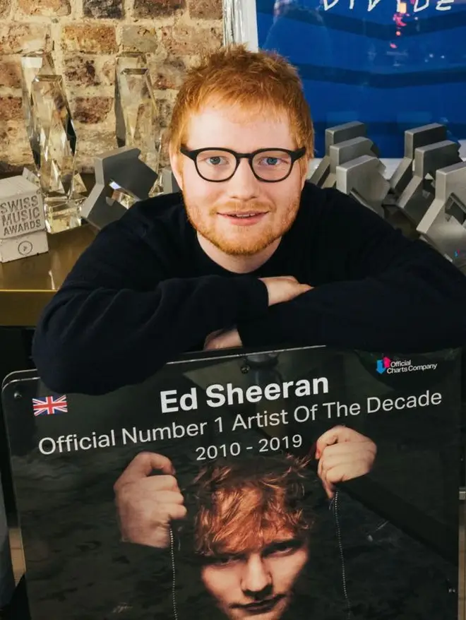 Ed Sheeran is named Artist of the Decade