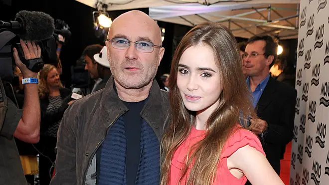 Phil Collins and daughter Lily Collins