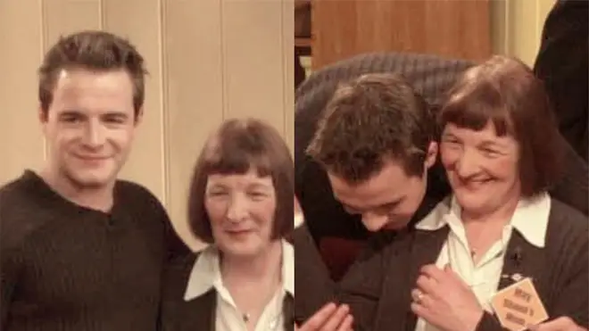 Shane Filan and his mother Mae back in 2000