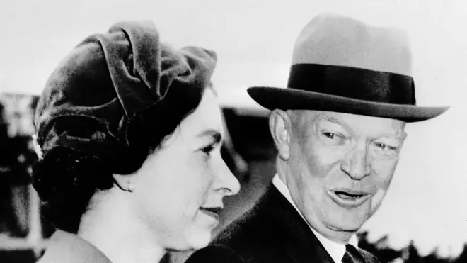 The Queen and Dwight Eisenhower