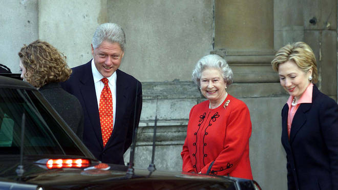 The Queen and Bill Clinton
