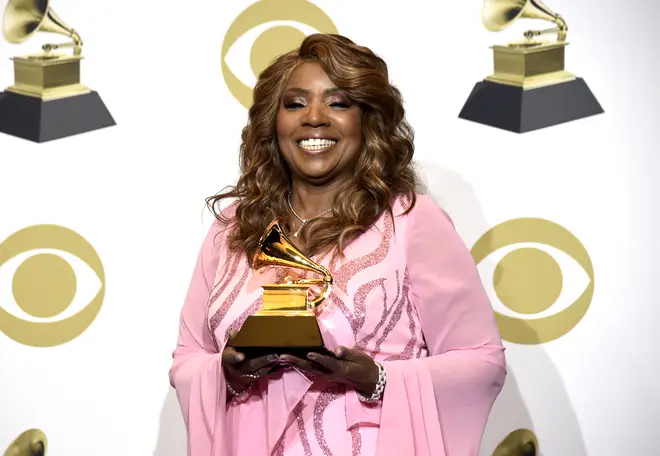 Gloria Gaynor with her Grammy Award at the 2020 ceremony