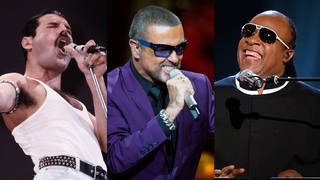 Freddie Mercury, George Michael and Stevie Wonder