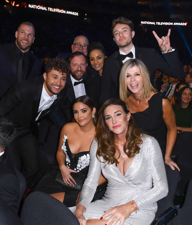 Kate Garraway with her fellow I'm A Celebrity 2019 campmates at the NTAs