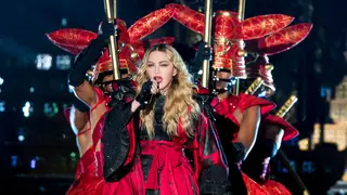 Madonna performing in 2015