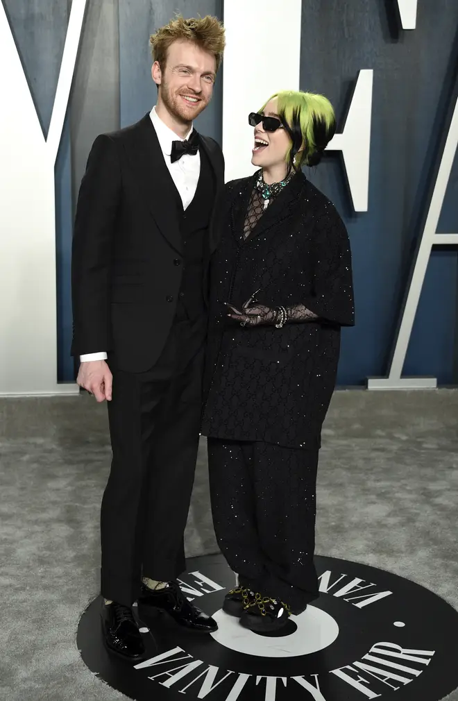 Billie Eilish and her brother Finneas O'Connell at the Oscars 2020
