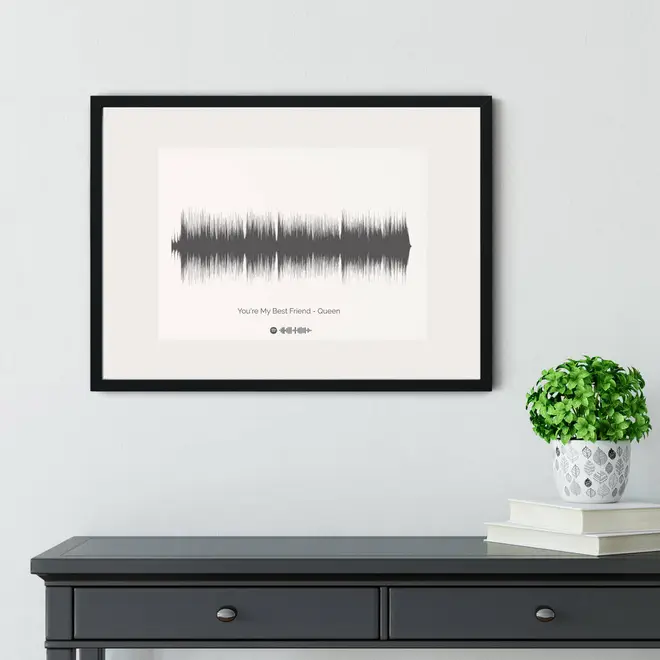 Personalised sound wave of your favourite song