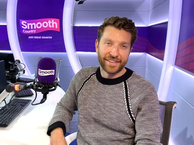 Brett Eldredge in the Smooth Country studio