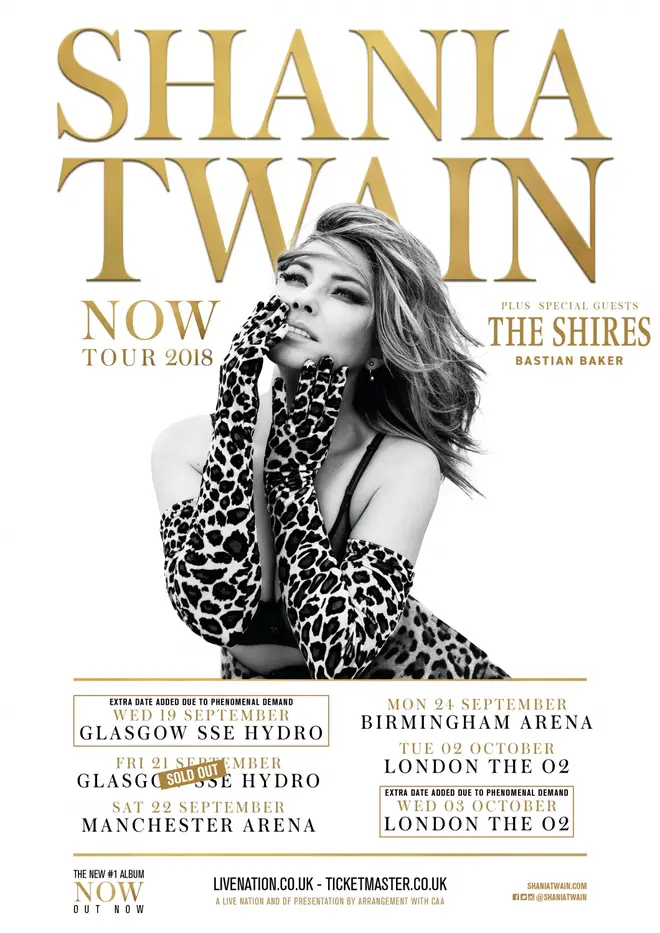 Shania Twain 2018 UK tour: Dates, venues, tickets and all the details ...