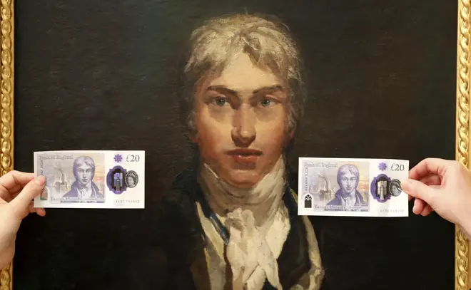 The new £20 note with painter Turner
