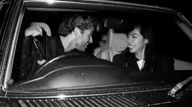 George Michael and Kathy pictured in London in 1988