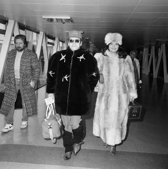 Elton John and wife Renate pictured in 1986