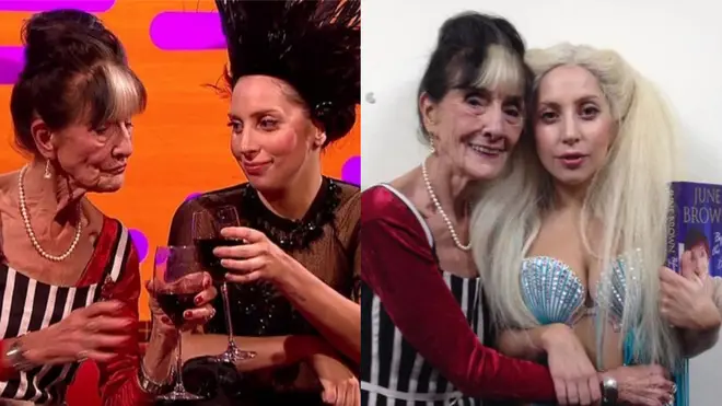 June Brown and Lady Gaga met on The Graham Norton Show in 2013