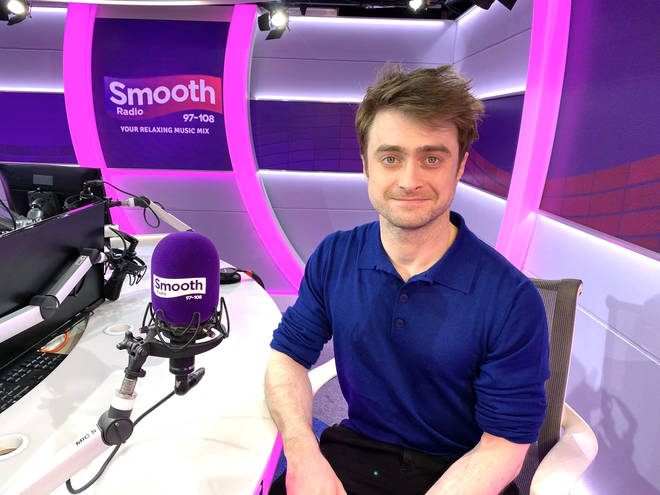 Daniel Radcliffe in the Smooth Radio studio