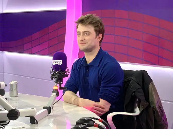 Daniel Radcliffe in the Smooth Radio studio
