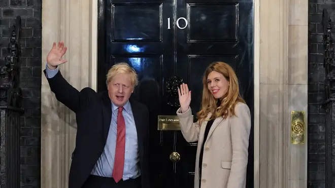 Boris and Carrie in December 2019