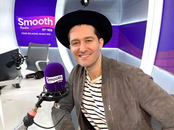 Matthew Morrison in the Smooth Radio studio
