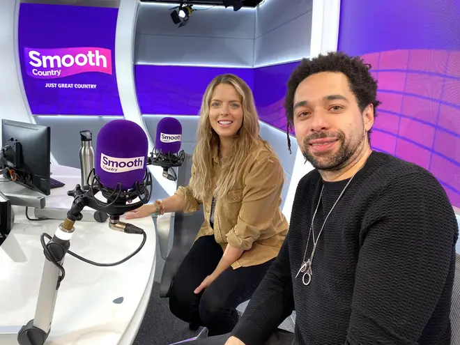 The Shires, pictured in the Smooth Country studio, will now be the first UK artist to perform on the C2C Arena main stage