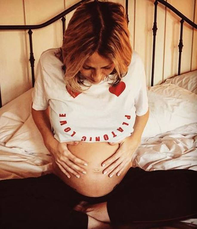 Nicole Appleton shared this photo of her baby bump