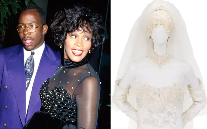 Whitney Houston's wedding dress from Bobby Brown marriage up for auction sale