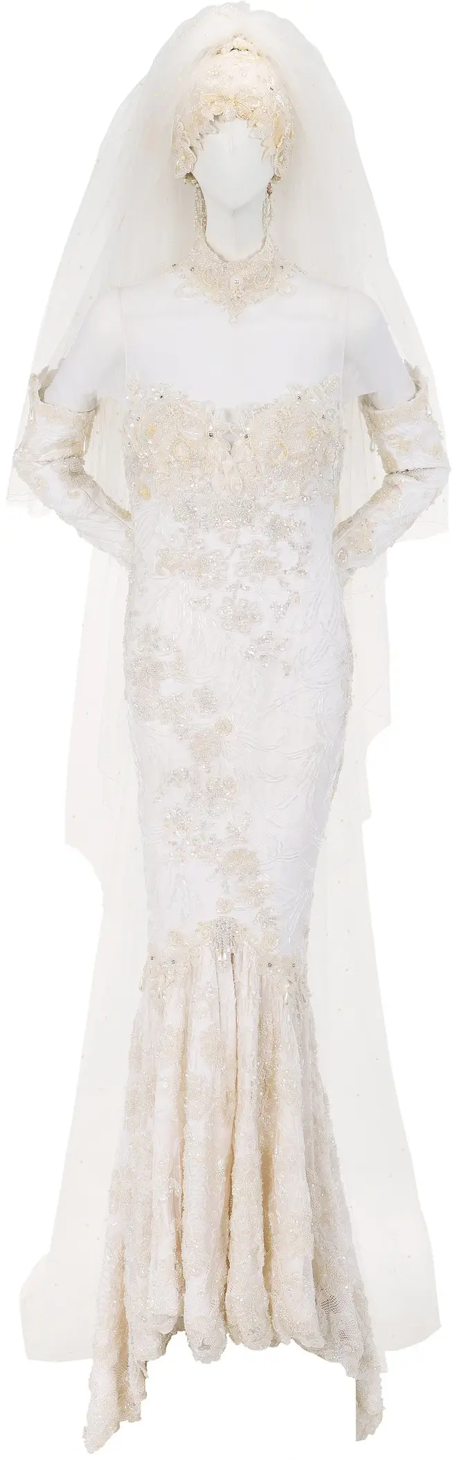 Whitney Houston's wedding dress from Bobby Brown marriage up for auction sale