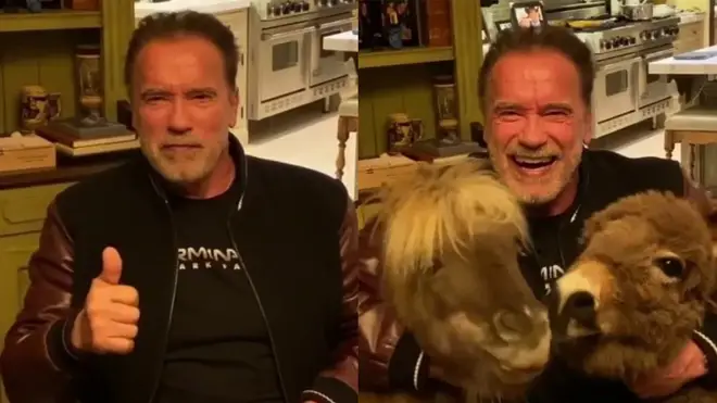 Arnold Schwarzenegger told fans to stay at home if they're a certain age