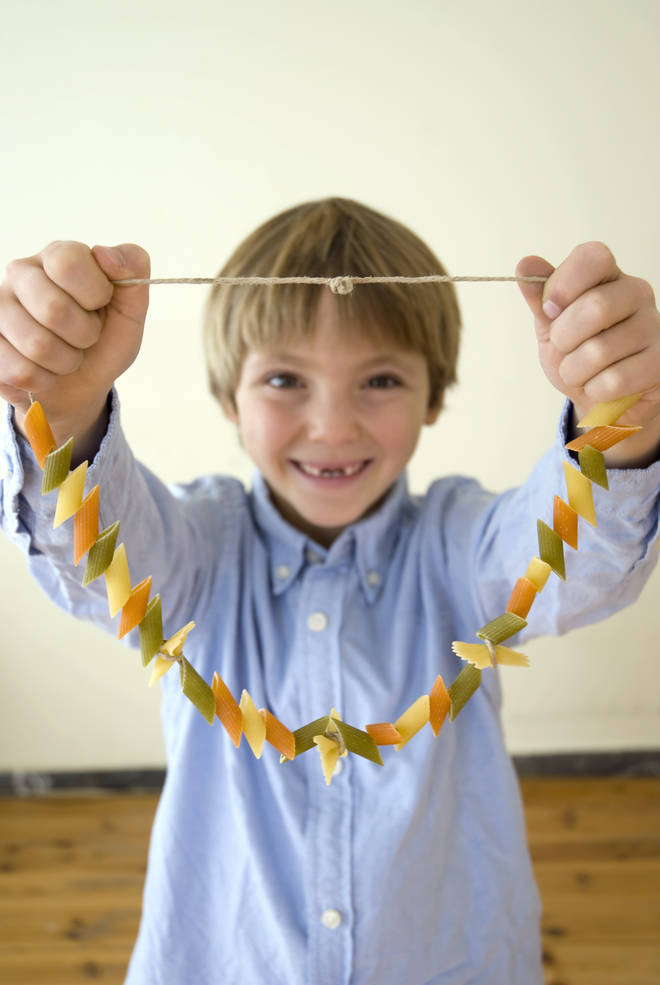 Pasta jewellery is the perfect pastime for whiling away the hours