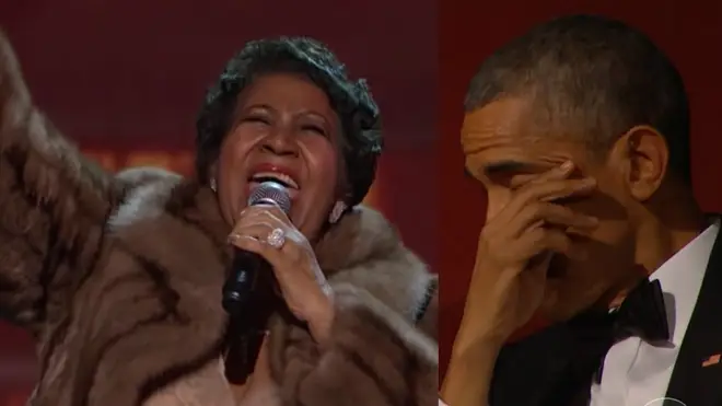 Aretha and Obama