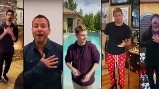 The Backstreet Boys reunited at the weekend for a performance of their hit song
