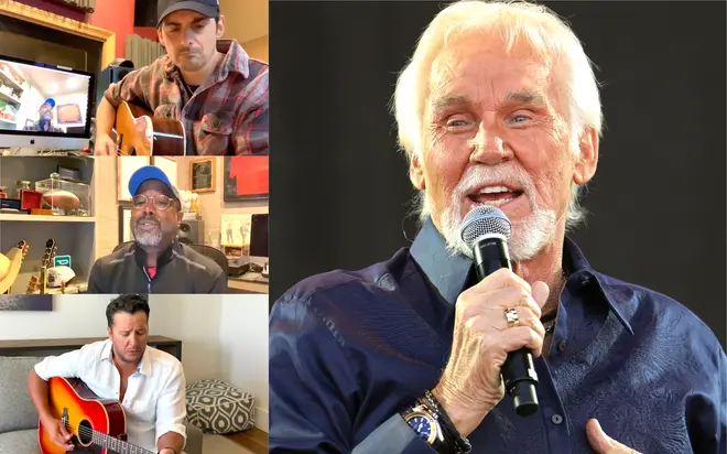 Brad Paisley, Darius Rucker and Luke Bryan pay tribute to Kenny Rogers