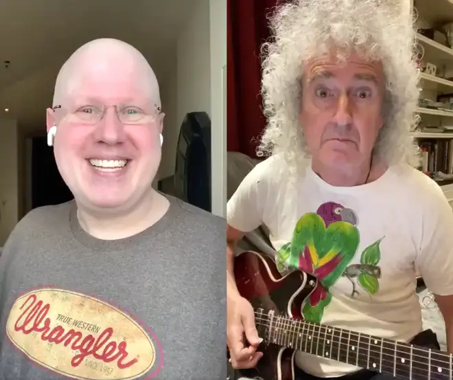 Queen’s Brian May joined Matt Lucas for ‘Thank You Baked Potato’ duet