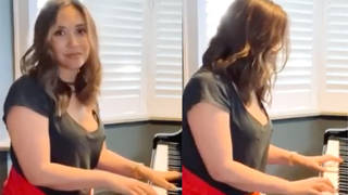Myleene Klass performs The Beatles’ ‘Here Comes The Sun’ as lullaby