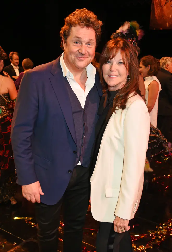 Michael Ball and Cathy pictured in 2016