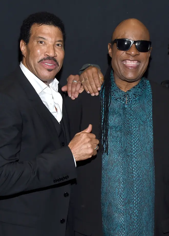 Lionel Ritchie and Stevie Wonder