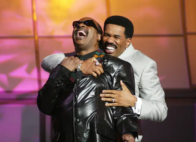 Stevie Wonder and Steve Harvey