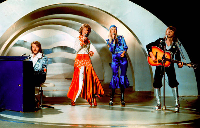 ABBA taking part in Eurovision 1974