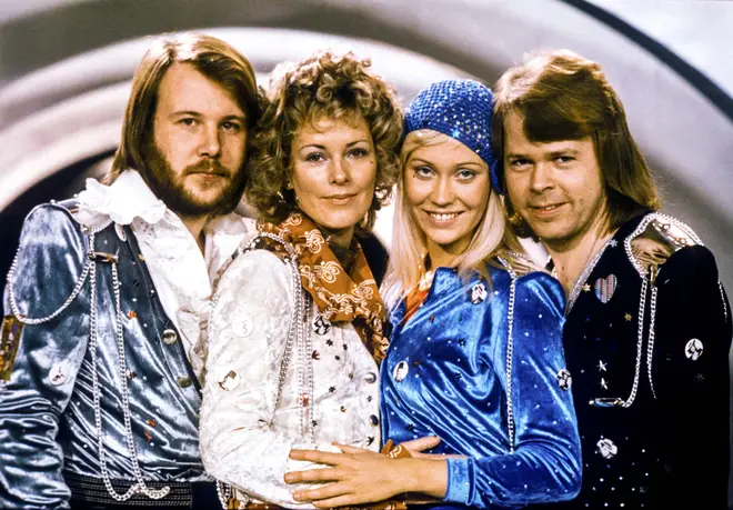 Eurovision 1974: ABBA's Benny Andersson, Anni-Frid Lyngstad, Agnetha Fältskog and Björn Ulveaus