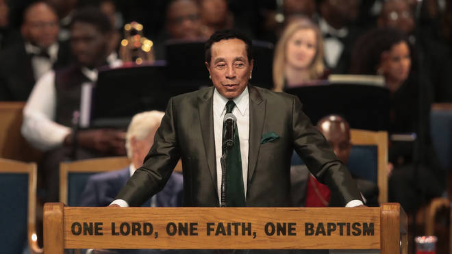 Smokey Robinson speaks at Aretha Franklin's funeral