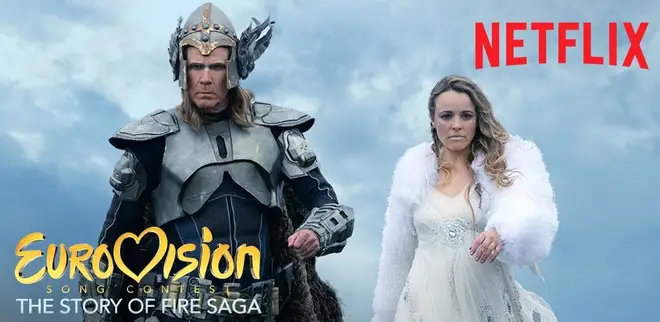 Will Ferrell and Rachel McAdams in Netflix film Eurovision Song Contest: The Story of Fire Saga