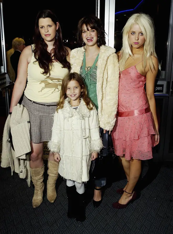 Bob Geldof's children (L to R): Fifi, Tiger Lily, Pixie and Peaches