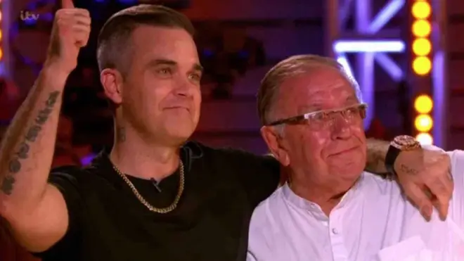 Robbie Williams and his dad, Pete Conway