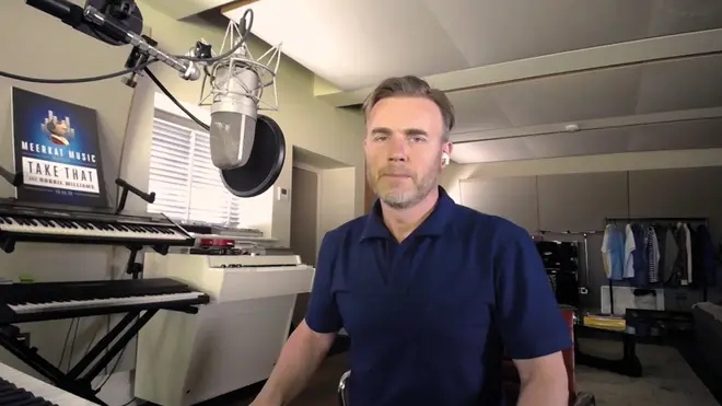 Gary Barlow joins the band from his West Oxfordshire home