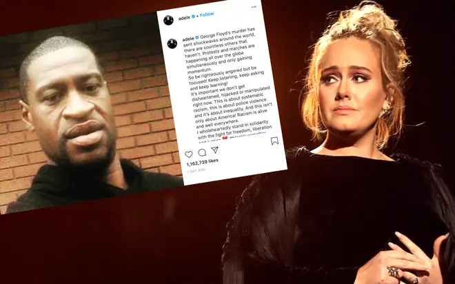 Adele took to Instagram to post about George Floyd