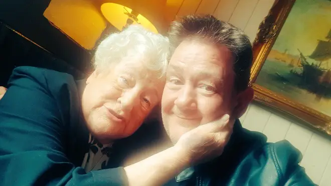 Johnny Vegas and his mother Patricia