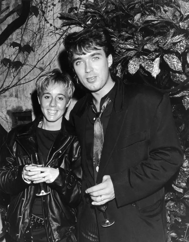 Martin Kemp and Shirlie Holliman attending a party hosted by rock group Queen in London on July 14, 1986