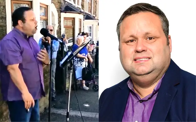 Paul Potts gives lockdown street performance to celebrate special 70th wedding anniversary