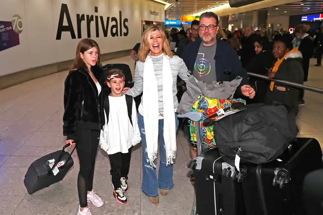 Kate Garraway with husband Derek Draper and children Darcey and Billy