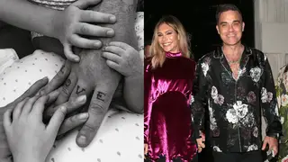 Robbie and Ayda baby