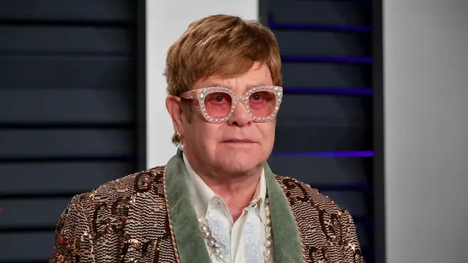 Elton John at the 2019 Vanity Fair Oscar Party